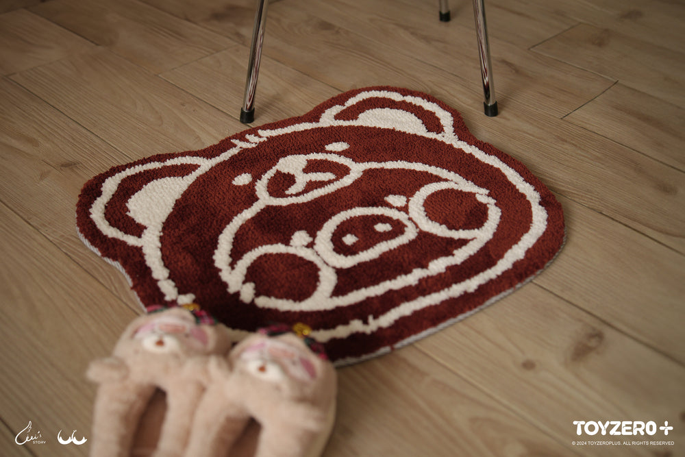LuLu the Piggy - Teddy Rug (Brown)