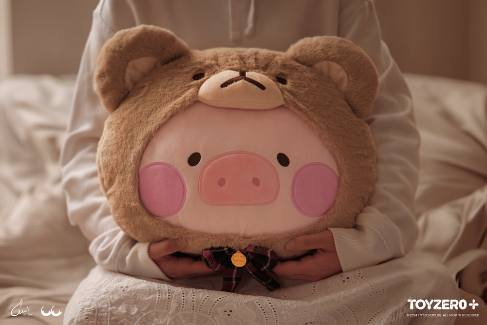 LuLu the Piggy - Teddy LuLu Hand Warmer Cushion + Blanket