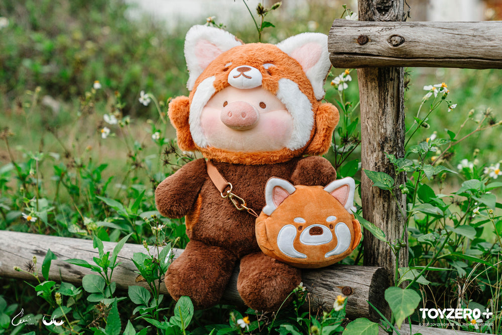 LuLu the Piggy Animal Party - Lively Red Panda Lu Plush