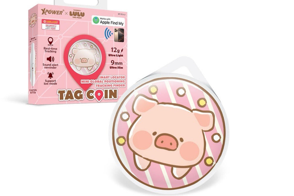 XPower x Lulu the piggy TAG COIN (Pink)