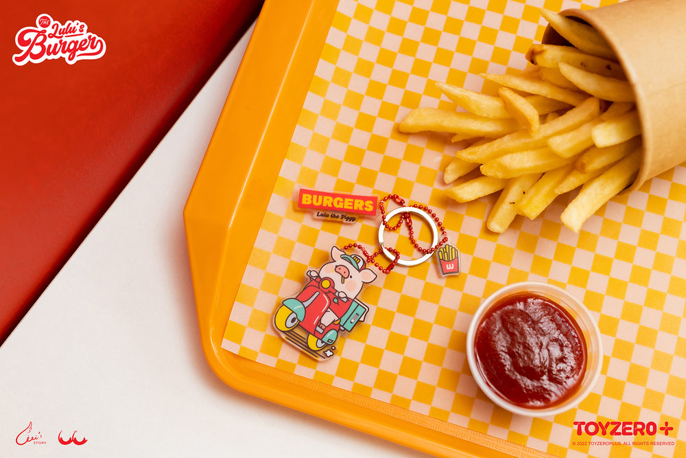 LuLu The Piggy Burger - Keychain (Chef Lu/Delivery Lu)